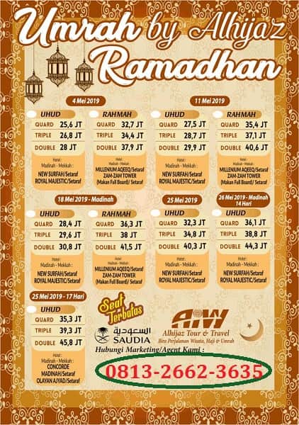 Paket Umroh Ramadhan 2019